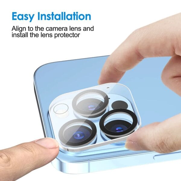 HD Camera Lens Tempered Glass Protector for iPhone 13 Pro / iPhone 13 Pro Max - Image 2