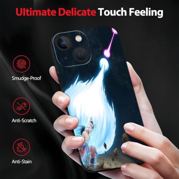 Goku Epic Anime Phone Case for iPhone 14 Case, Anime Manga Phone Cases for Girls Boys Women Men, Anti-Scratch Shockproof Slim Soft TPU Phone Cases for Anime