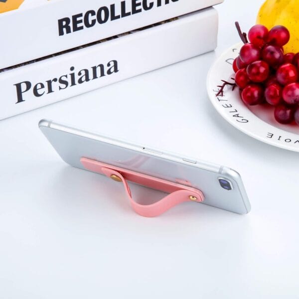 6 Pieces Telescopic Phone Grip Holder Stand With Finger Strap for Smartphones - Soft Colors - Image 3
